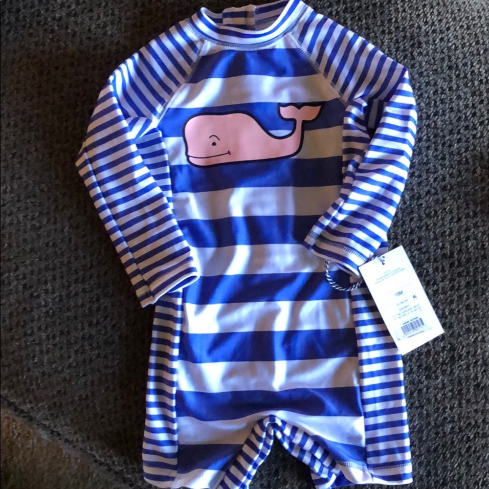 New! Vineyard Vines Target Swim Shirt 18 M